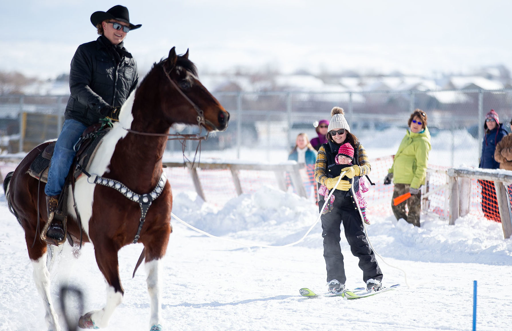 Last Chance Skijoring Race for the Gold